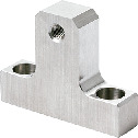 Stoppers for Linear Guides, Base Mounting, Stainless Steel, with Fine Threaded Hole for Positioning